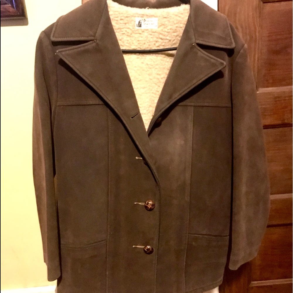 Vintage Vinyl Suede Jacket